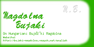 magdolna bujaki business card